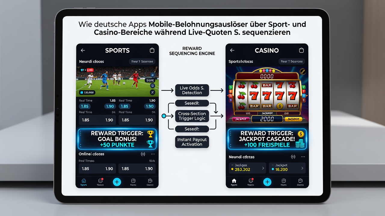 Visualisierung der Belohnungssequenzen über Sport- und Casino-Module hinweg