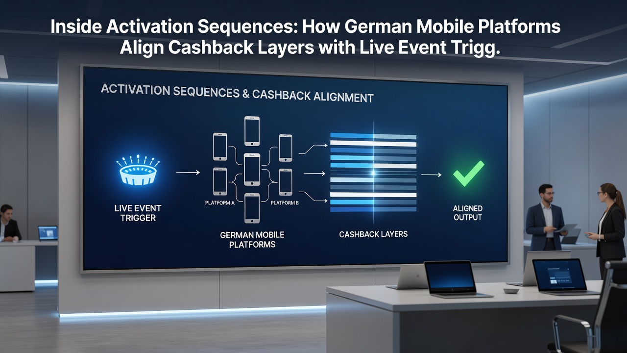 Illustration der Cashback-Schichtung und Trigger-Synchronisation in Echtzeit auf mobilen Geräten